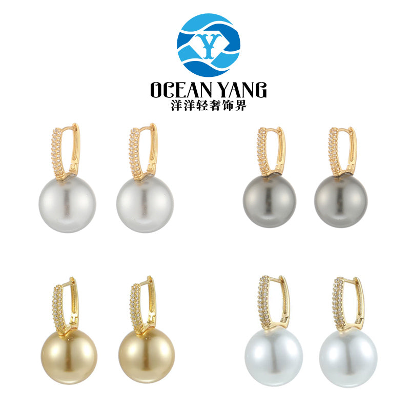 S925 Sterling Silver 14mm Bucket Style Ear Clips