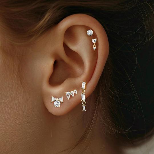 S925 Sterling Silver Zirconia Earrings for Women