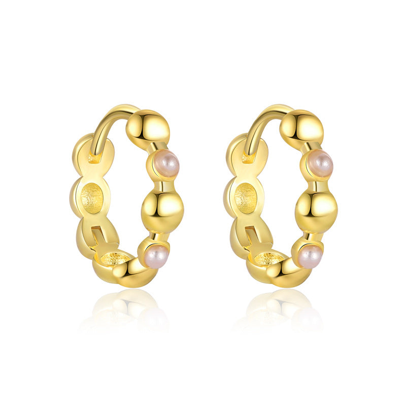 S925 Sterling Silver Minimalist Colorful Zirconia Geometric Earrings for Women
