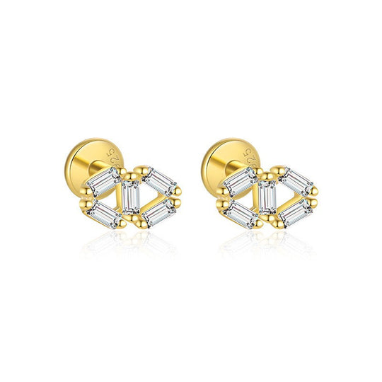 S925 Sterling Silver Zirconia Earrings for Women