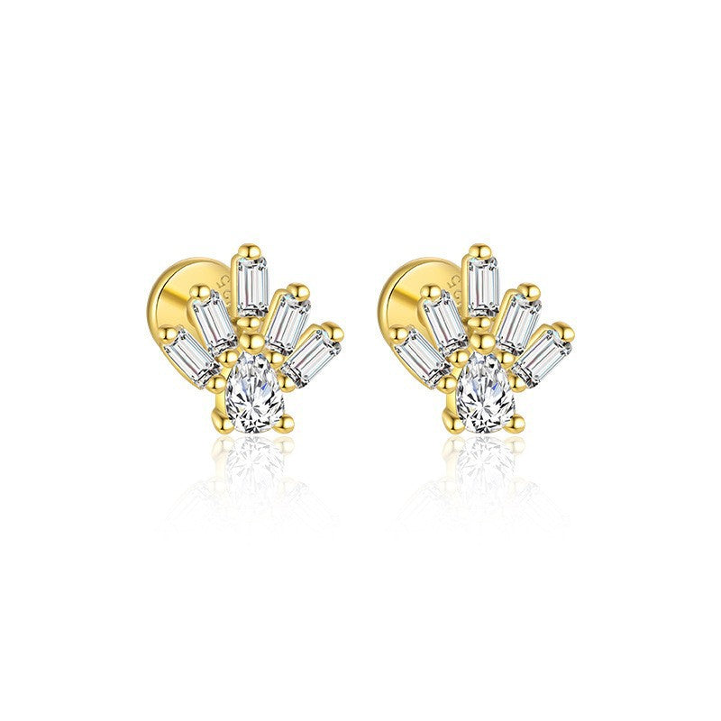 S925 Sterling Silver Zirconia Fashion Earrings for Women
