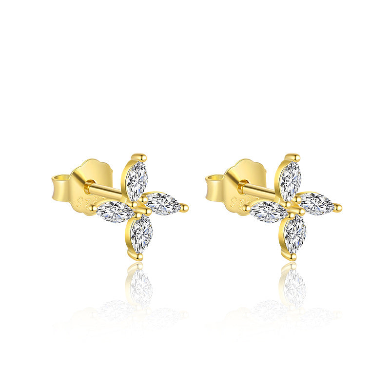 S925 Sterling Silver French Personalized Earrings for Women