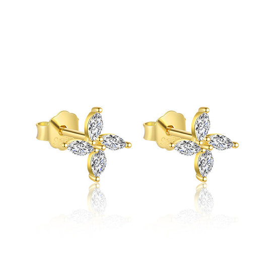 S925 Sterling Silver French Personalized Earrings for Women