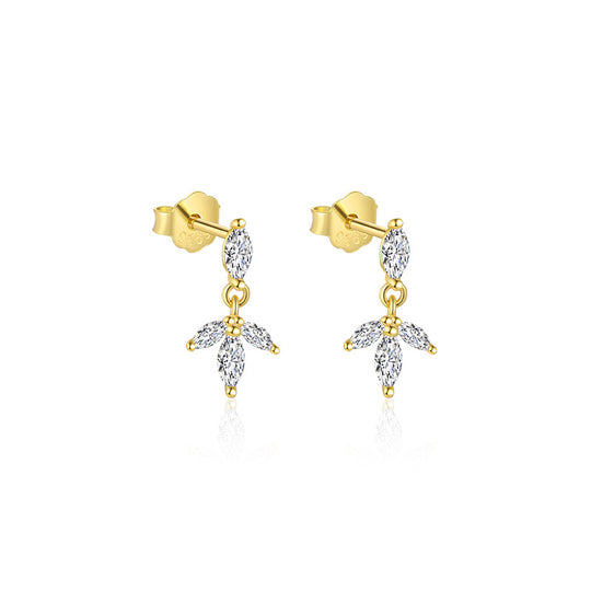 S925 Sterling Silver French Personalized Earrings for Women