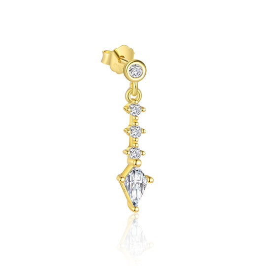 S925 Sterling Silver Four-leaf Clover Earrings for Women