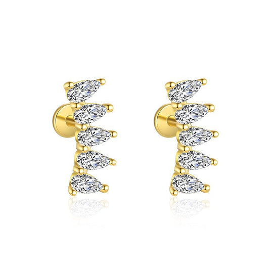 S925 Sterling Silver Zirconia Earrings for Women