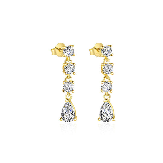 S925 Sterling Silver French Personalized Earrings for Women