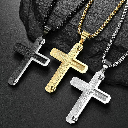Stainless Steel Personalized Cross Necklace