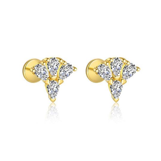 S925 Sterling Silver Zirconia Earrings for Women