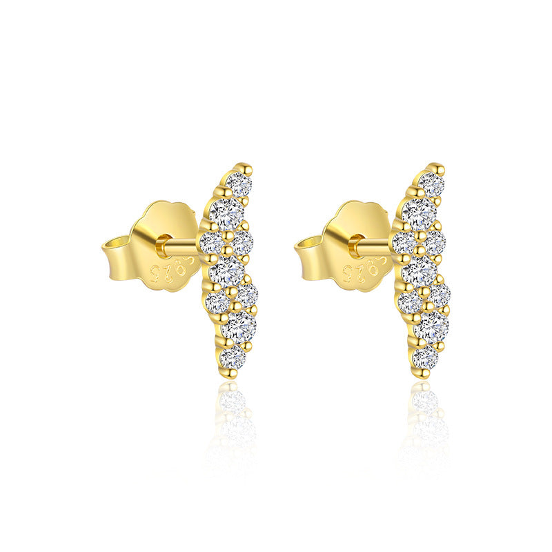 S925 Sterling Silver French Personalized Earrings for Women