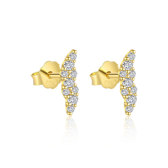 S925 Sterling Silver French Personalized Earrings for Women