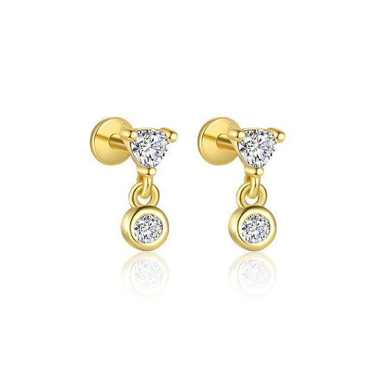 S925 Sterling Silver Zirconia Earrings for Women