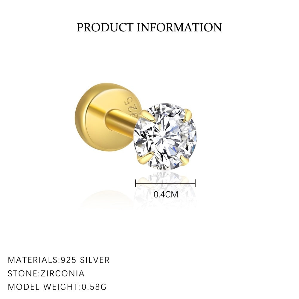 S925 Sterling Silver Zirconia Earrings for Women