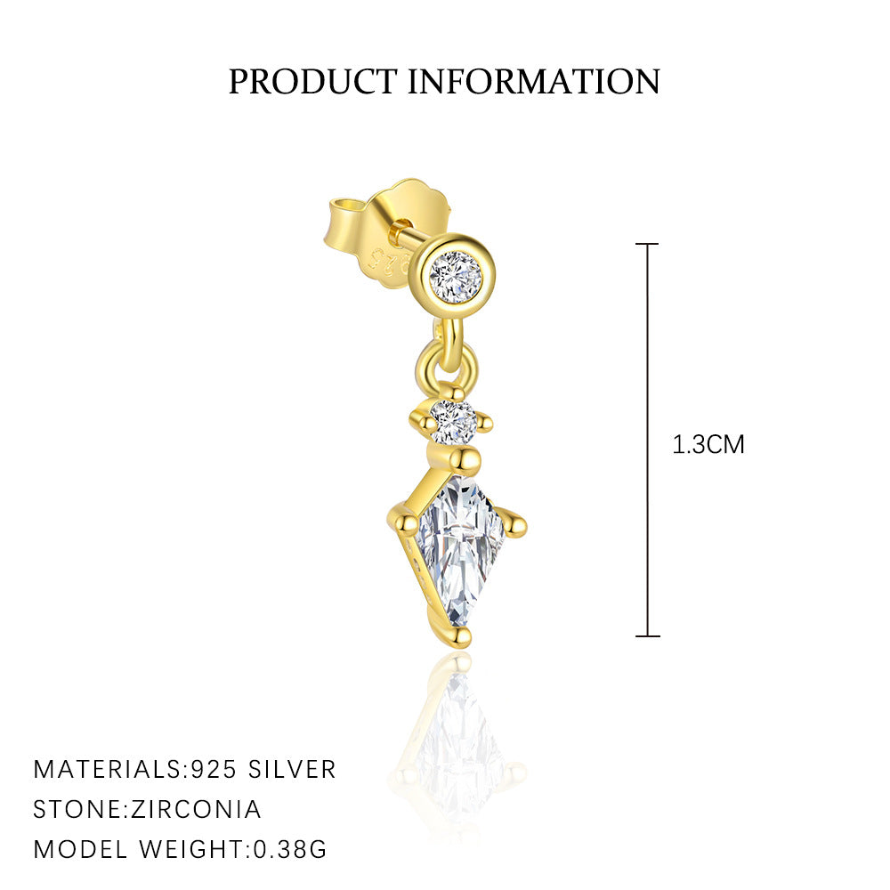 S925 Sterling Silver Four-leaf Clover Earrings for Women