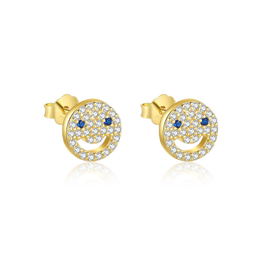 S925 Sterling Silver Star Tassel Diamond Stud Earrings Female
