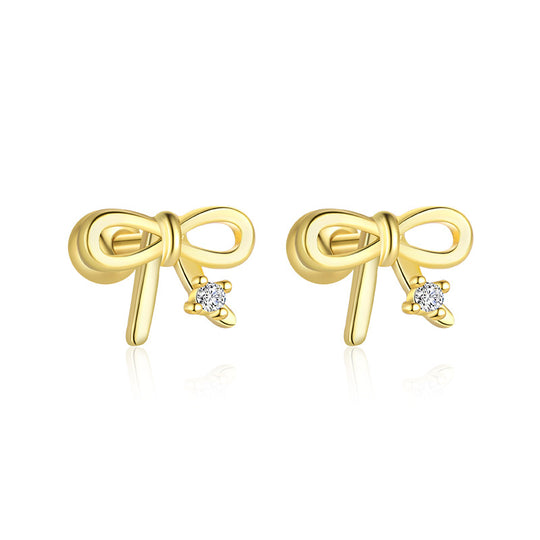 S925 Sterling Silver Star and Moon Zirconia Round Head Earrings Set for Women