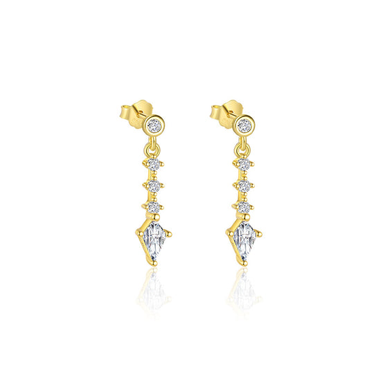 S925 Sterling Silver French Personalized Earrings for Women