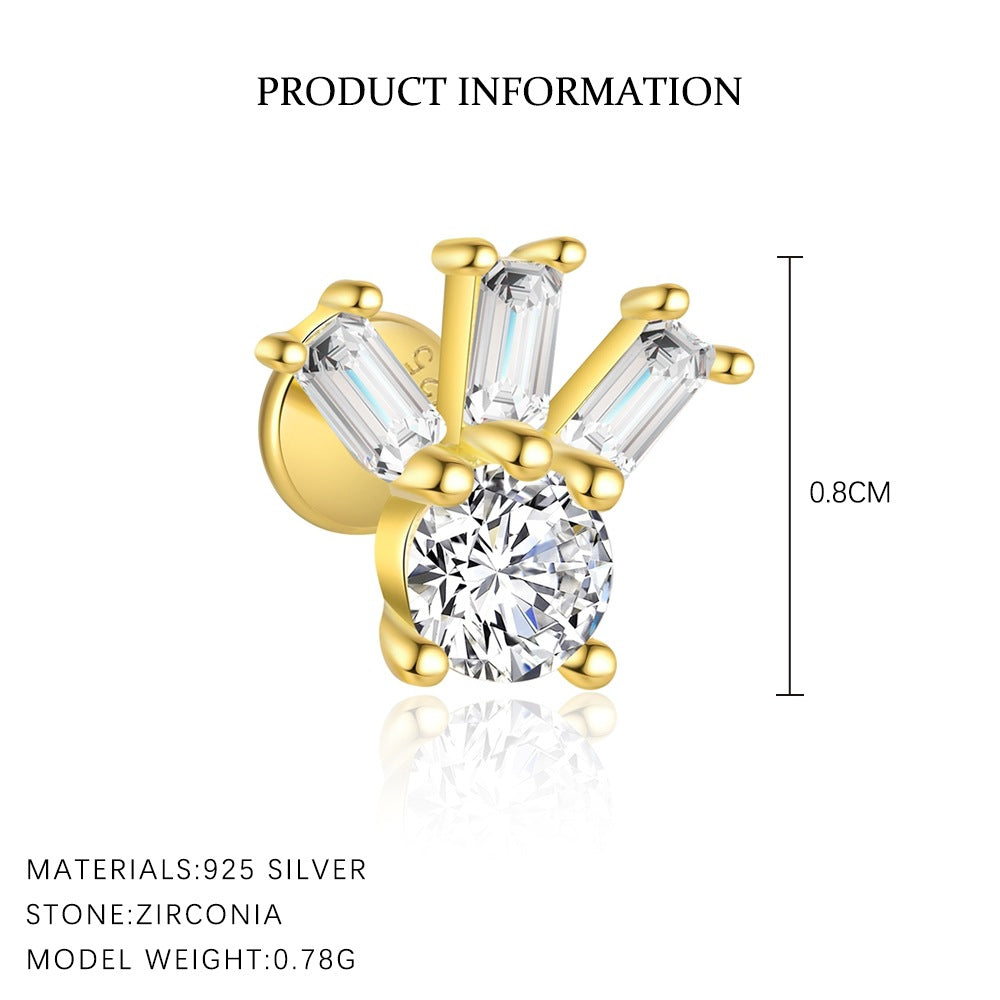 S925 Sterling Silver Zirconia Earrings for Women