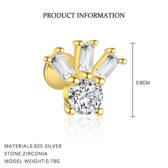 S925 Sterling Silver Zirconia Earrings for Women