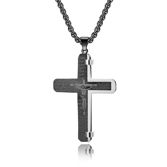 Stainless Steel Personalized Cross Necklace