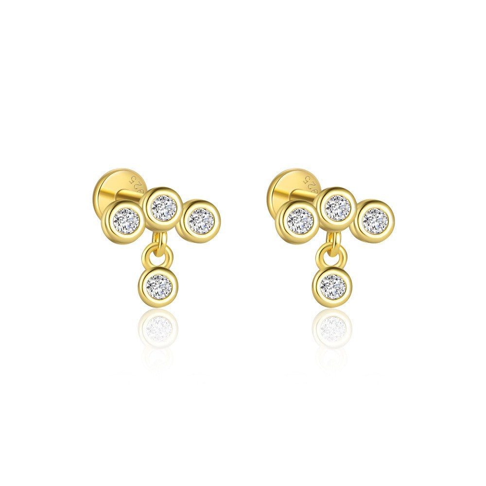 S925 Sterling Silver Zirconia Earrings for Women