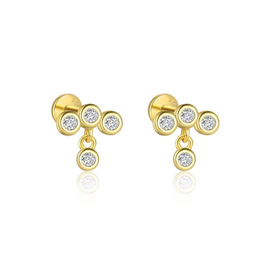 S925 Sterling Silver Zirconia Earrings for Women
