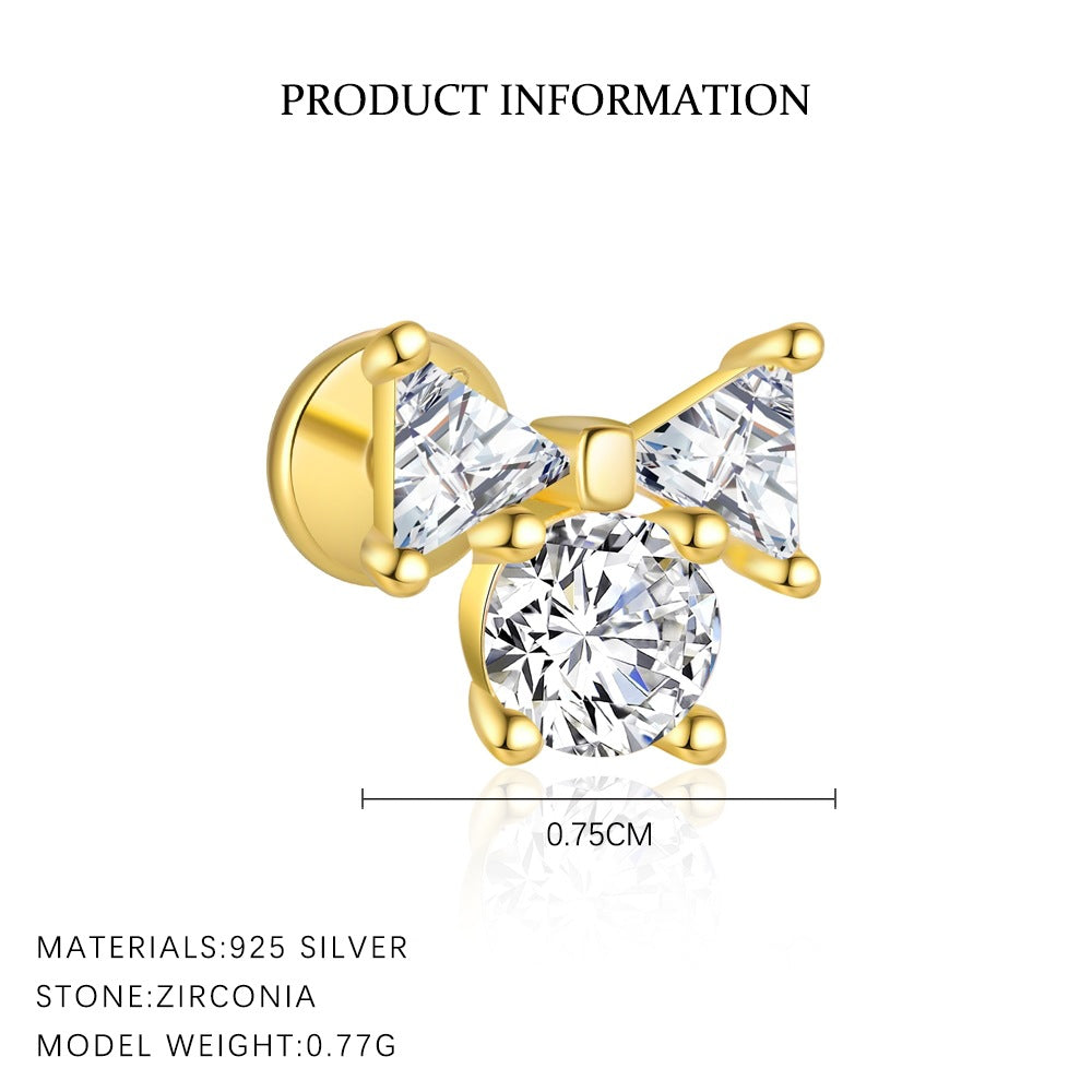 S925 Sterling Silver Zirconia Earrings for Women
