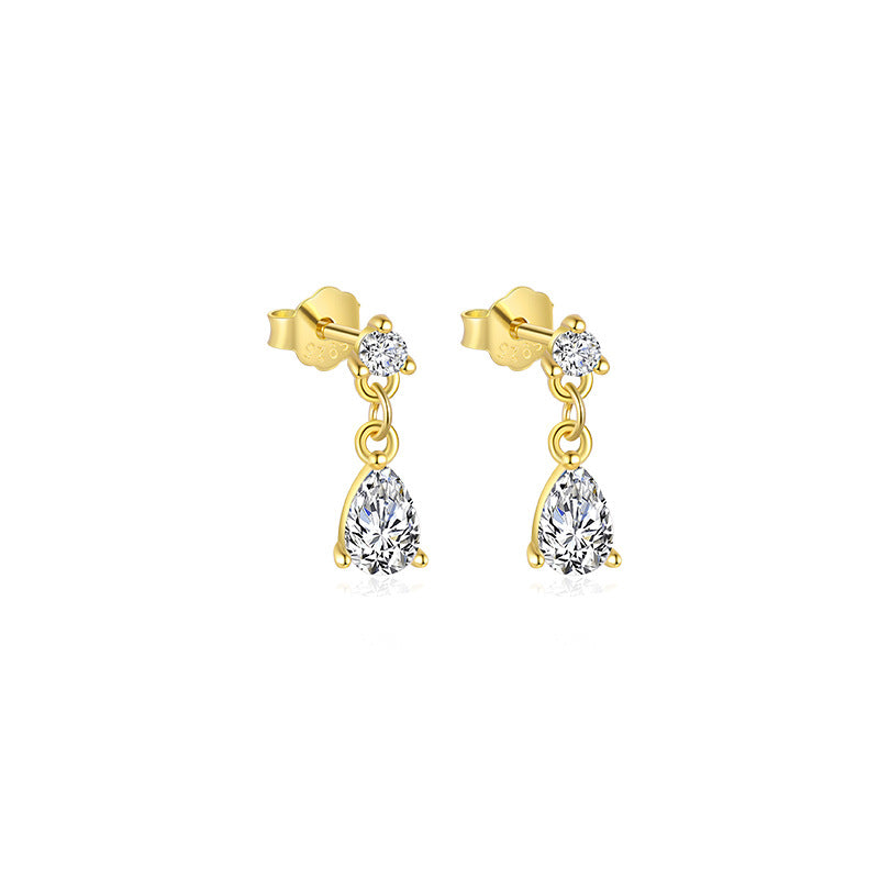 S925 Sterling Silver French Personalized Earrings for Women