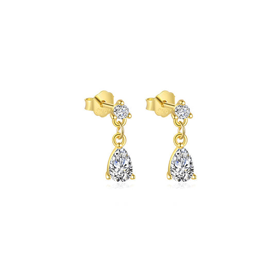S925 Sterling Silver French Personalized Earrings for Women
