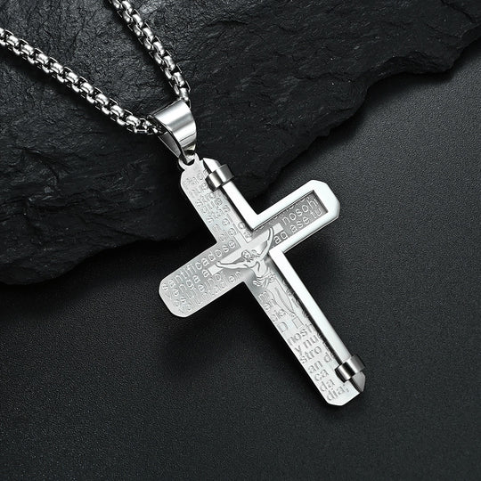 Stainless Steel Personalized Cross Necklace