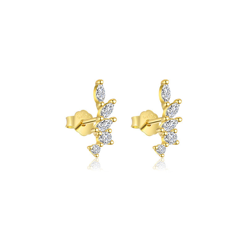 S925 Sterling Silver French Personalized Earrings for Women