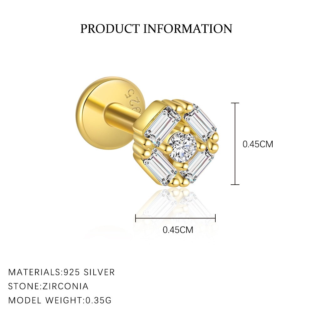 S925 Sterling Silver Zirconia Earrings for Women