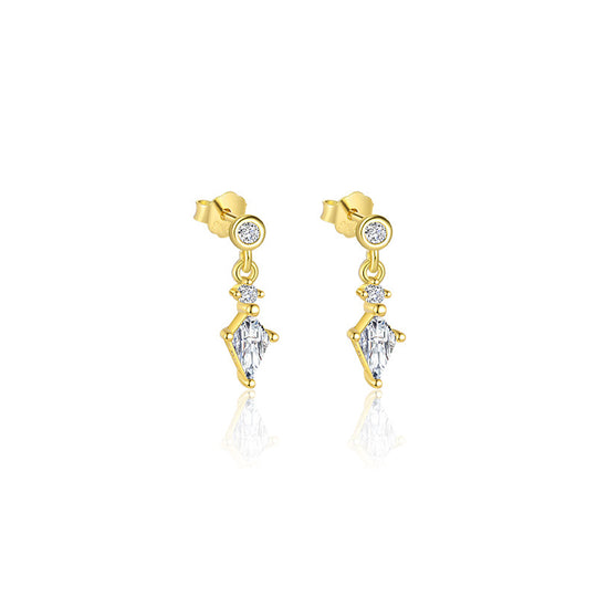 S925 Sterling Silver French Personalized Earrings for Women