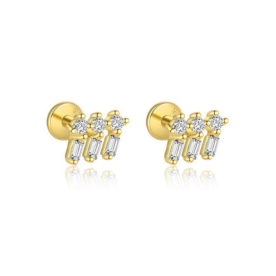 S925 Sterling Silver Zirconia Fashion Earrings for Women