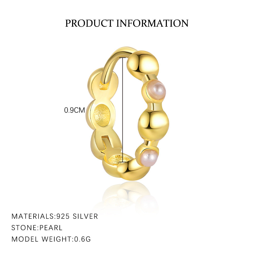 S925 Sterling Silver Minimalist Colorful Zirconia Geometric Earrings for Women
