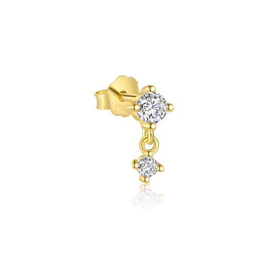 S925 Sterling Silver Minimalist Zirconia Earrings for Women