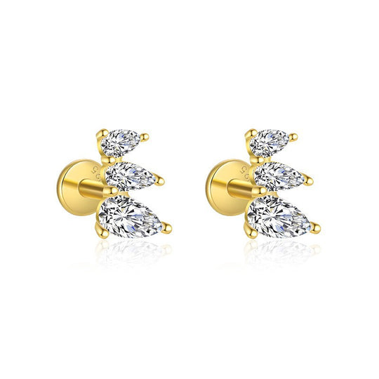 S925 Sterling Silver Zirconia Earrings for Women