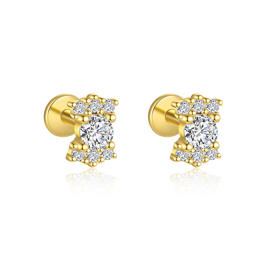 S925 Sterling Silver Zirconia Fashion Earrings for Women