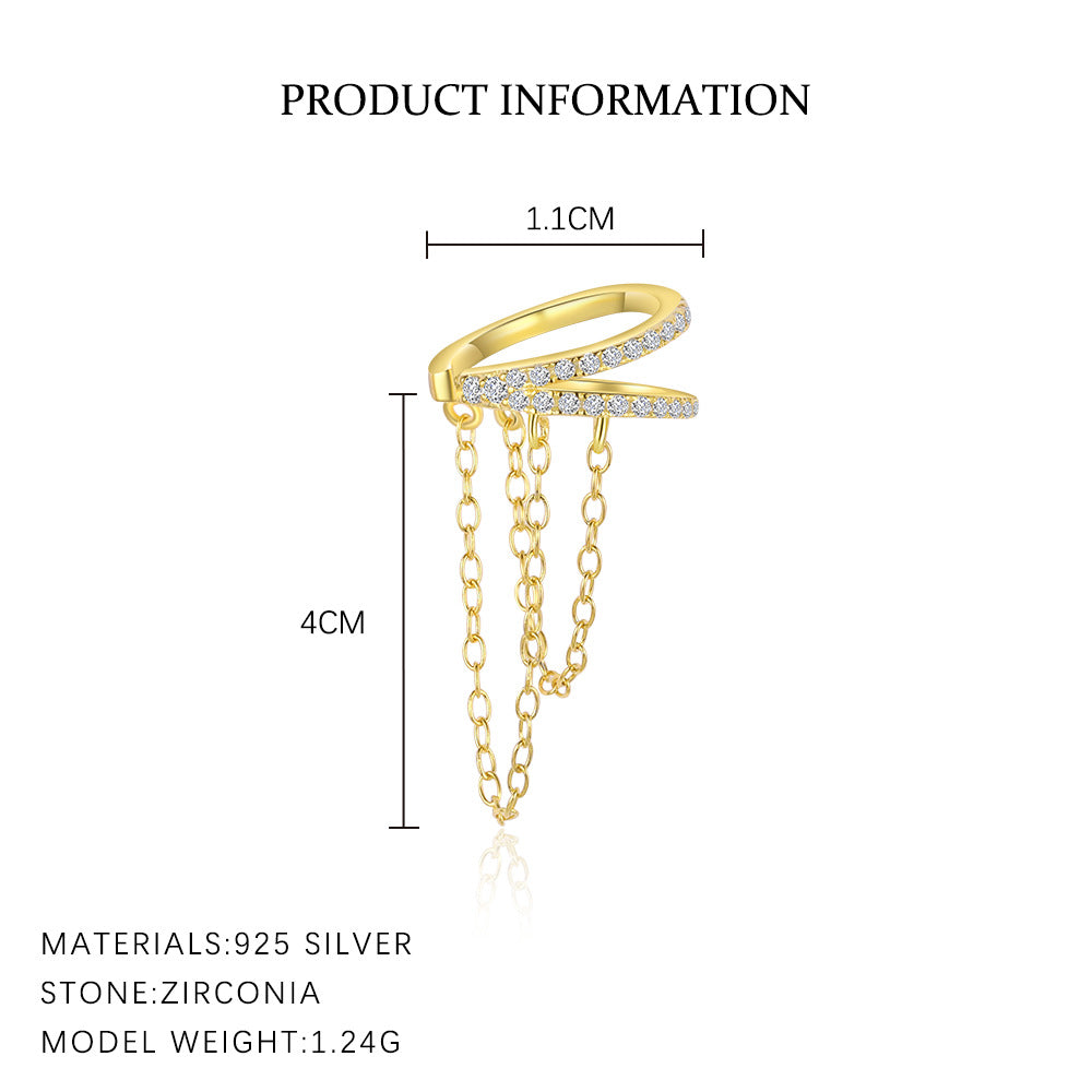 S925 Sterling Silver with Zirconia Fashion Earrings for Women