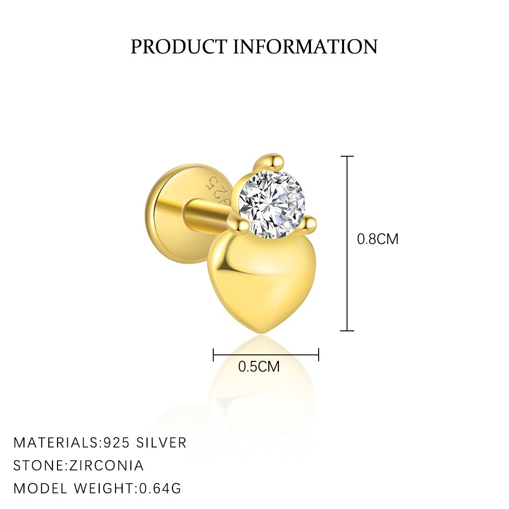 S925 Sterling Silver Zirconia Earrings for Women