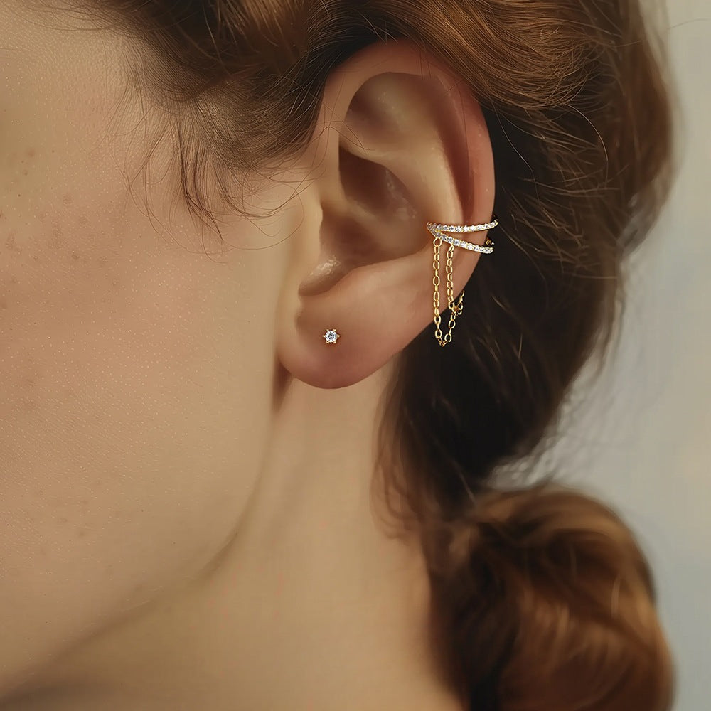 S925 Sterling Silver with Zirconia Fashion Earrings for Women