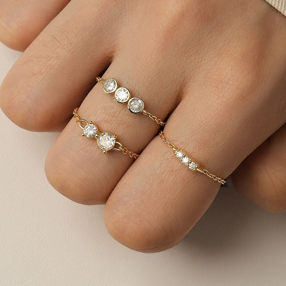 S925 Sterling Silver Butterfly Zirconia Ring for Women