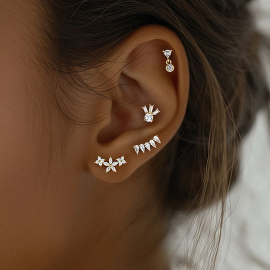 S925 Sterling Silver Zirconia Earrings for Women